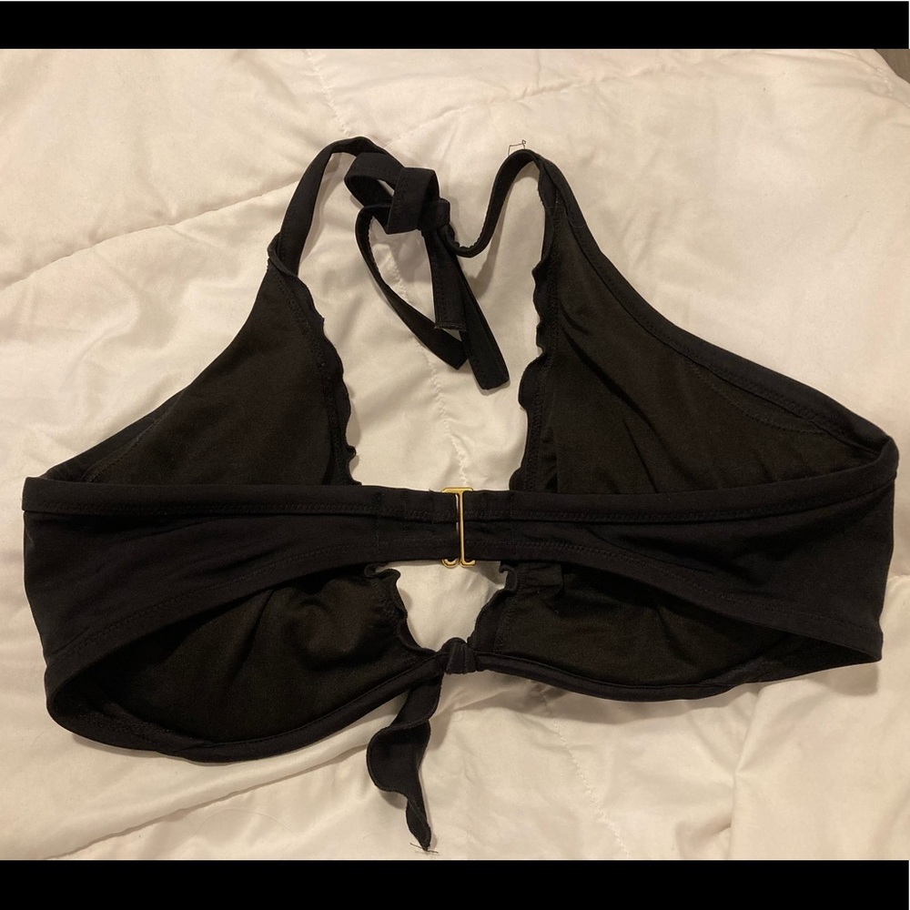 VS PINK Ruffle Trim Halter Top Bikini